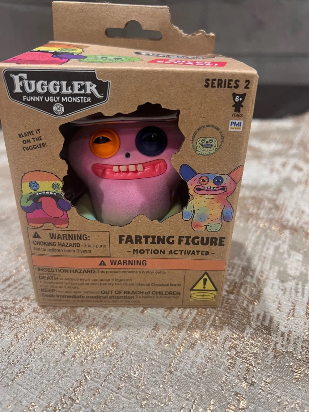 Series 2 Pink Farting Figure - Motion Activated Kids Toy
